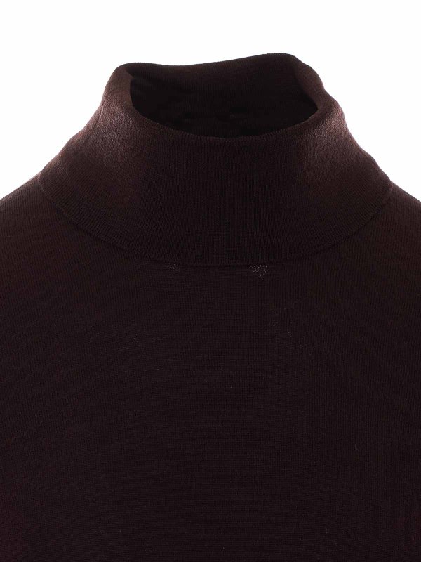 Pull Col Rond - Marron shop online: ALPHA STUDIO