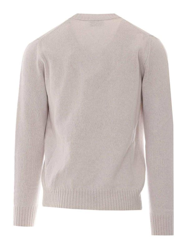 ALPHA STUDIO: Strickpullover mit Rundhalsausschnitt online - Rundhalspullover - Grau