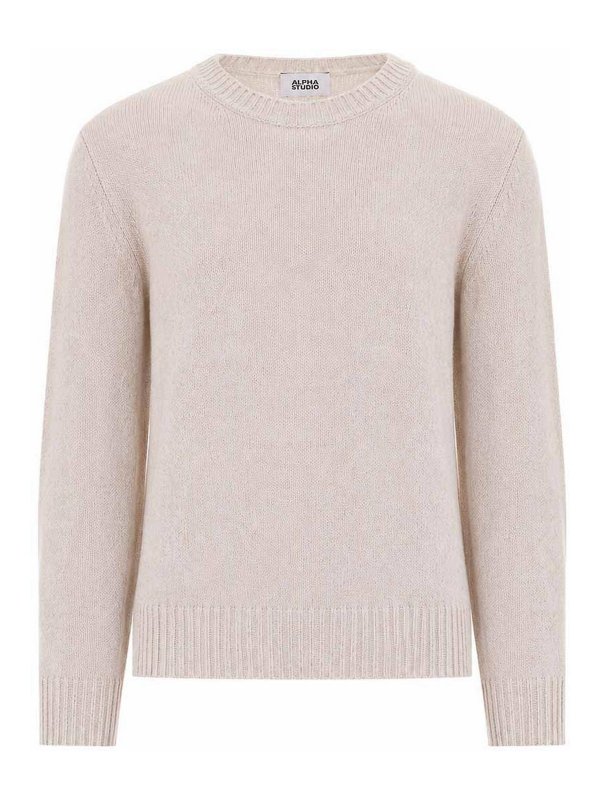 ALPHA STUDIO: crew necks - Sweater