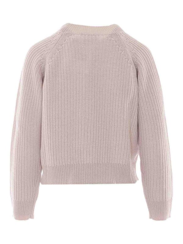ALPHA STUDIO: Strickpullover mit Rundhalsausschnitt online - Rundhalspullover - Rosa