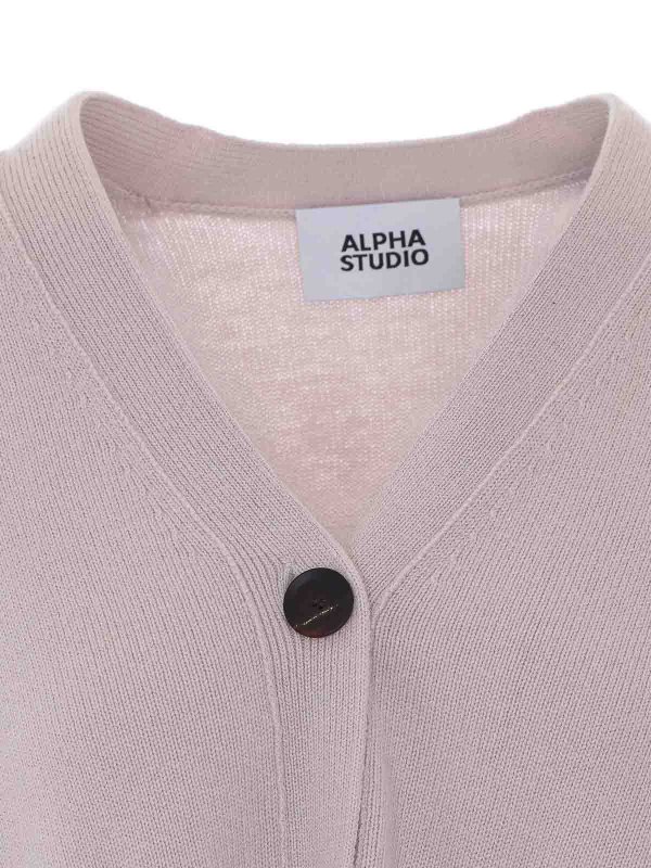 カーディガン - ライトパープル shop online: ALPHA STUDIO