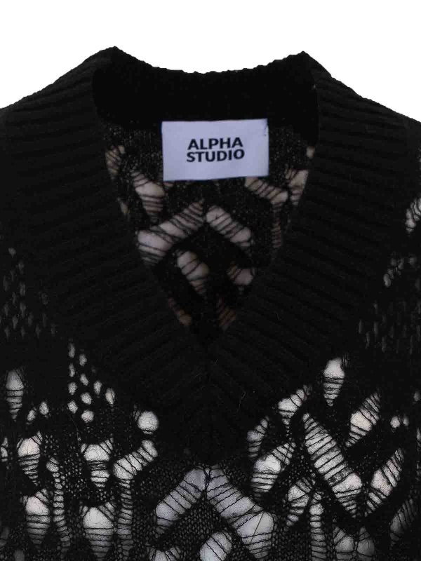 Weste - Schwarz shop online: ALPHA STUDIO