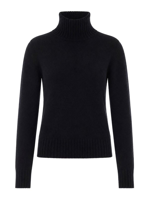 AMI PARIS: Strickpullover mit Rundhalsausschnitt - Rundhalspullover - Schwarz
