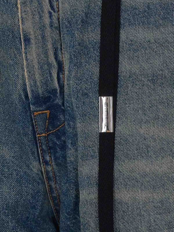The Best Shops ANN DEMEULEMEESTER: ストレートジーンズ - ストレートジーンズ - ブルー