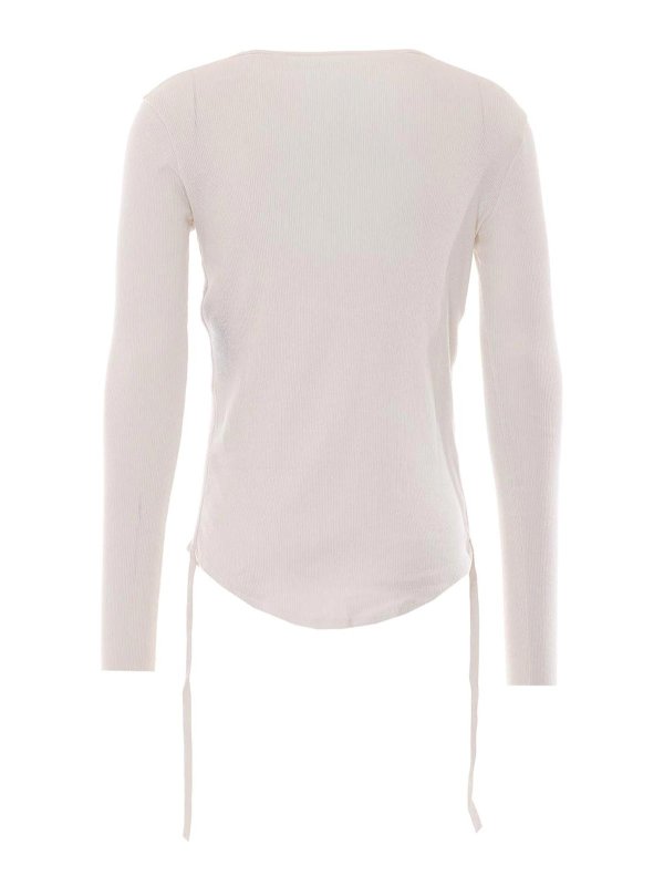ANN DEMEULEMEESTER: トップス＆タンクトップ - トップ/タンクトップ - 白