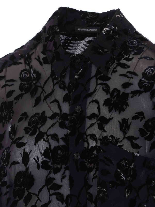 The Best Shops ANN DEMEULEMEESTER: Hemden - Hemd - Schwarz