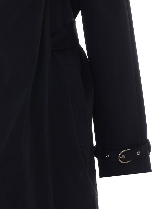 The Best Shops ANN DEMEULEMEESTER: トレンチコート - トレンチコート - 黒