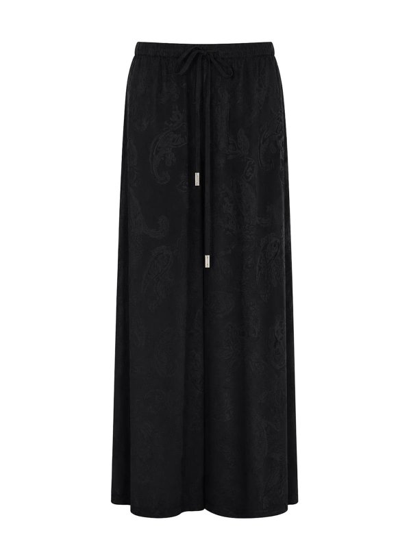 ANN DEMEULEMEESTER: カジュアルトラウザー - カジュアルパンツ - 黒