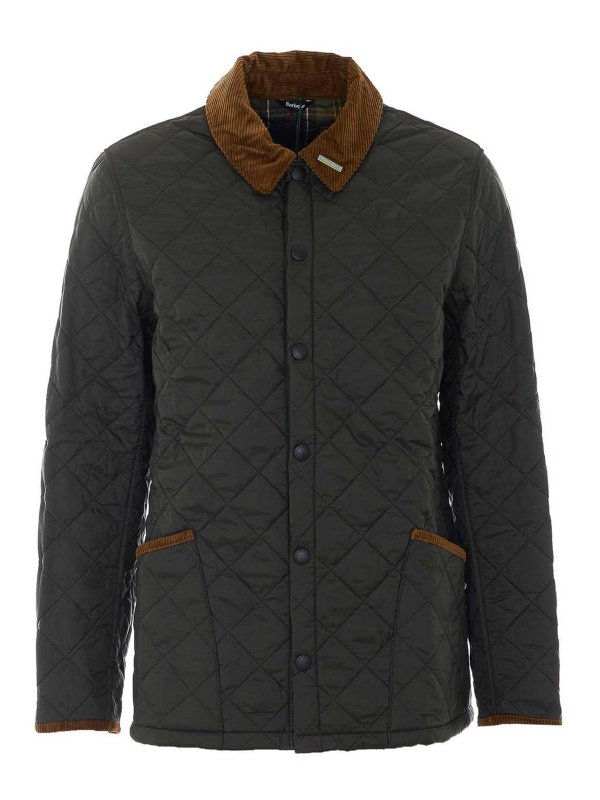 BARBOUR: ダウン・ハイテクジャケット - ダウンジャケット - 緑