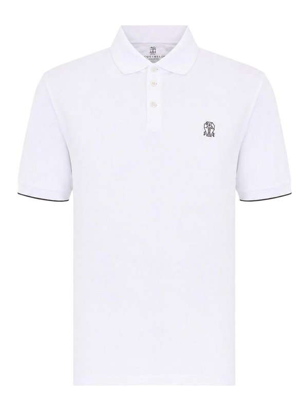 BRUNELLO CUCINELLI: Polos - Polo - Blanco