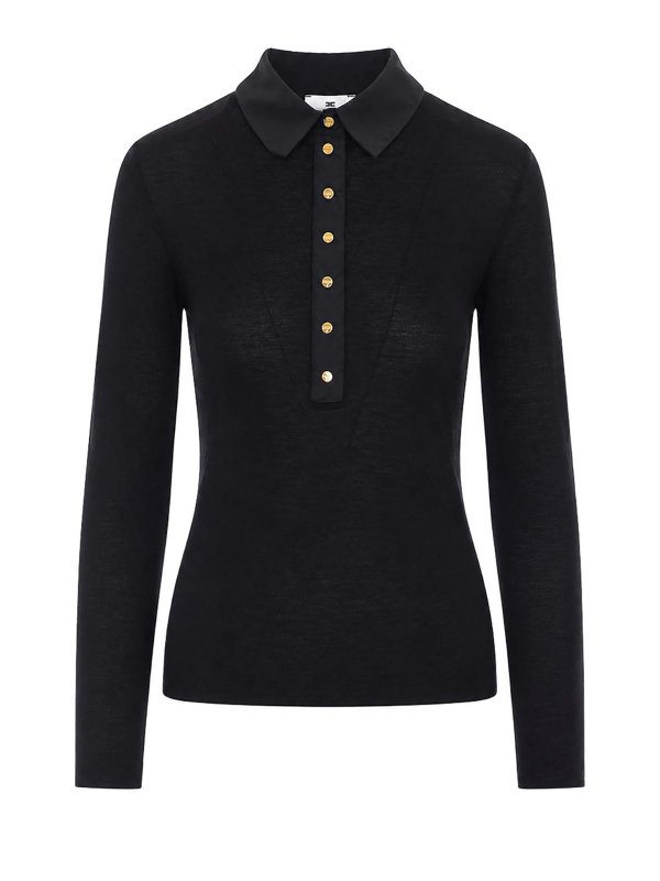 ELISABETTA FRANCHI: クルーネック - クルーネック - 黒
