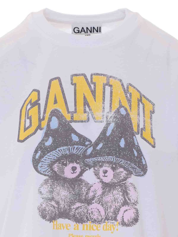 T-shirt basic in cotone shop online: GANNI