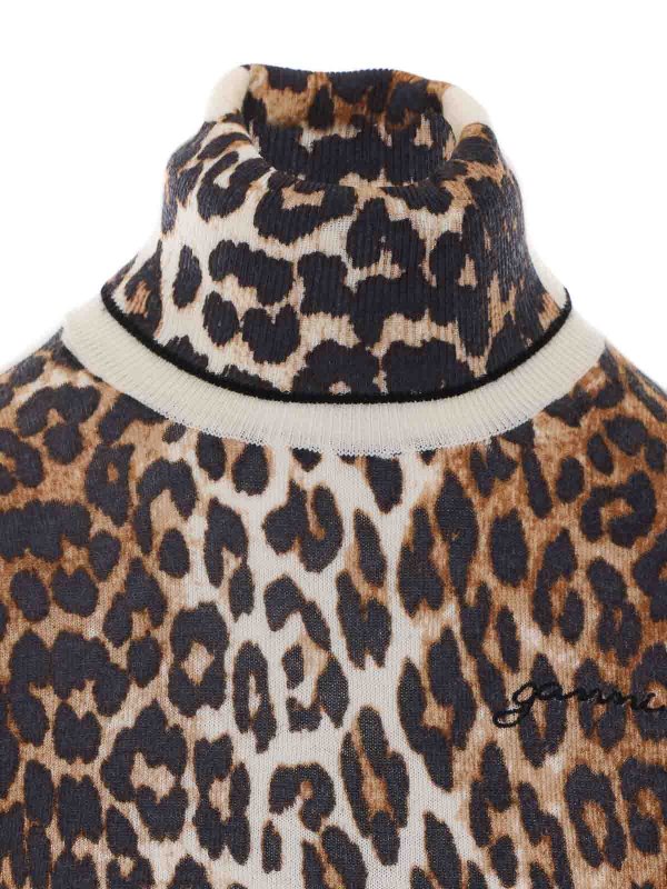 Rundhalspullover - Braun shop online: GANNI