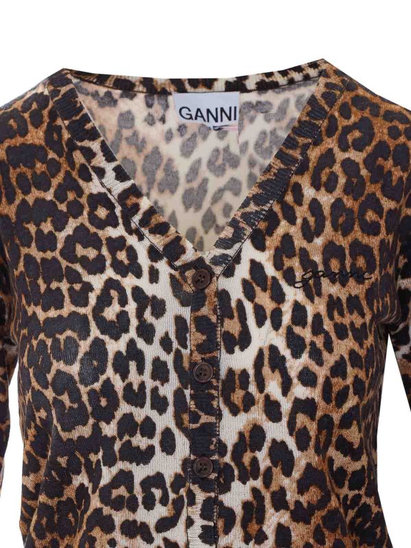 カーディガン - ブラウン shop online: GANNI