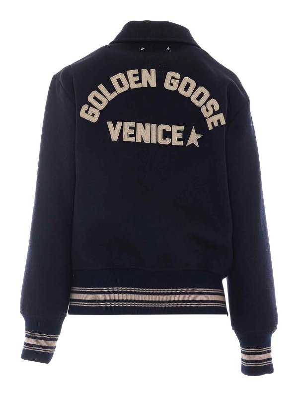 GOLDEN GOOSE: bombers online - Logo Bomber Jacket