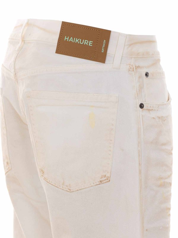 The Best Shops HAIKURE: ストレートジーンズ - ストレートジーンズ - 白