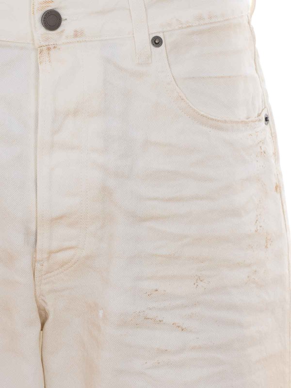ストレートジーンズ - 白 shop online: HAIKURE