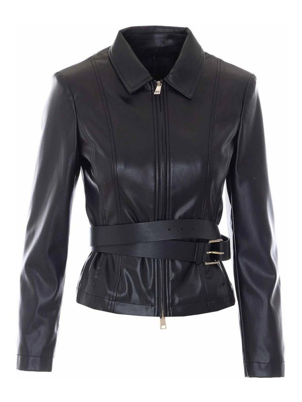Liu Jo: leather jacket - Faux Leather Jacket