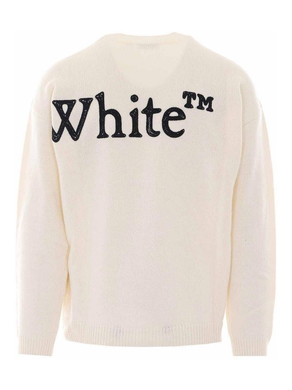 OFF-WHITE: クルーネック online - クルーネック - 白