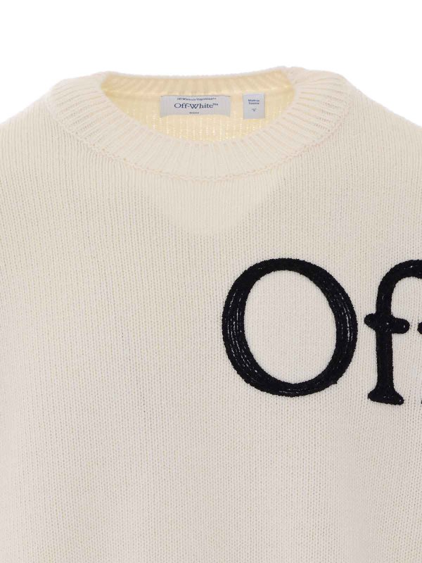 クルーネック - 白 shop online: OFF-WHITE