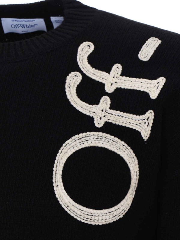 The Best Shops OFF-WHITE: クルーネック - クルーネック - 黒
