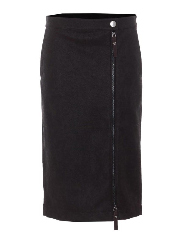 Pinko: Jupes midi et au genou - Jupe Midi - Marron