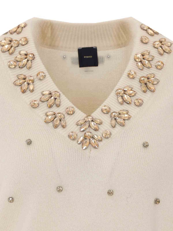 クルーネック - 白 shop online: Pinko