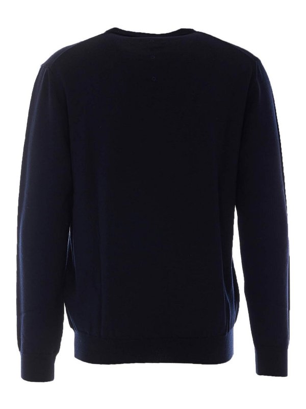 PREMIATA: Strickpullover mit Rundhalsausschnitt online - Rundhalspullover - Blau