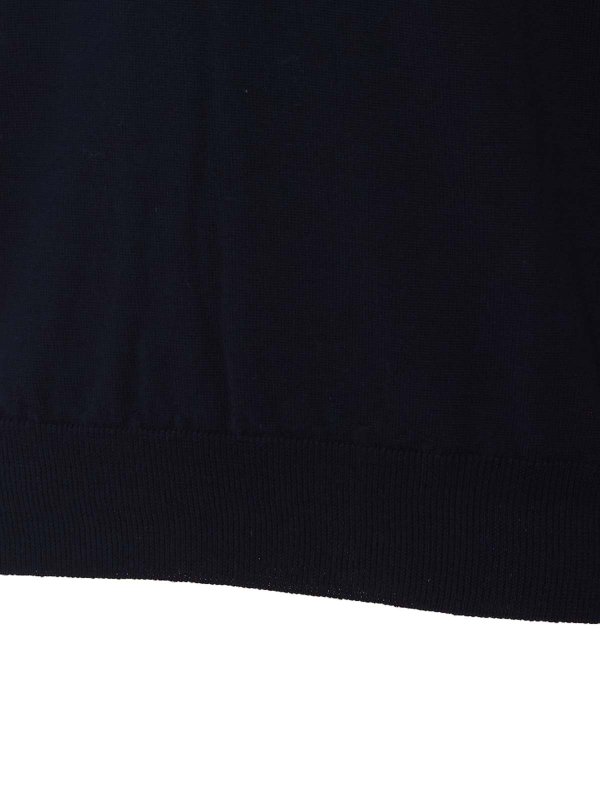 The Best Shops PREMIATA: Strickpullover mit Rundhalsausschnitt - Rundhalspullover - Blau