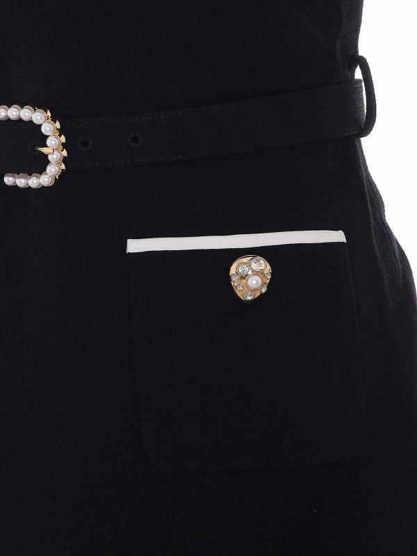 The Best Shops Self Portrait: ニーレングスドレス - 膝丈ドレス - 黒