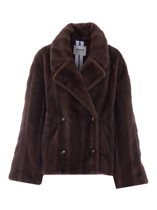 S.W.O.R.D 6.6.44: Fur & Shearling Coats - Faux Fur Jacket