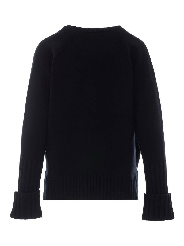 TORY BURCH: Pull col rond online - Pull Col Rond - Noir