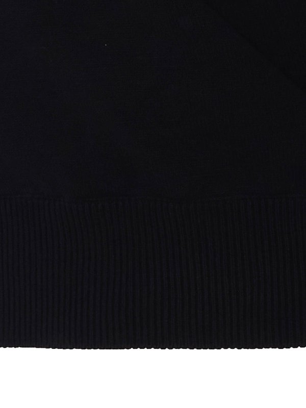 The Best Shops TWINSET: Strickpullover mit Rundhalsausschnitt - Rundhalspullover - Schwarz