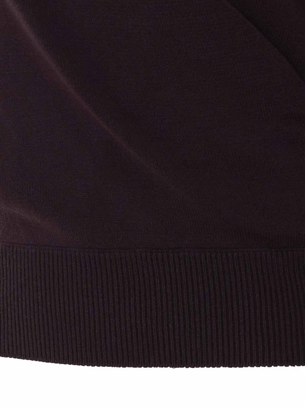 The Best Shops TWINSET: Strickpullover mit Rundhalsausschnitt - Rundhalspullover - Braun