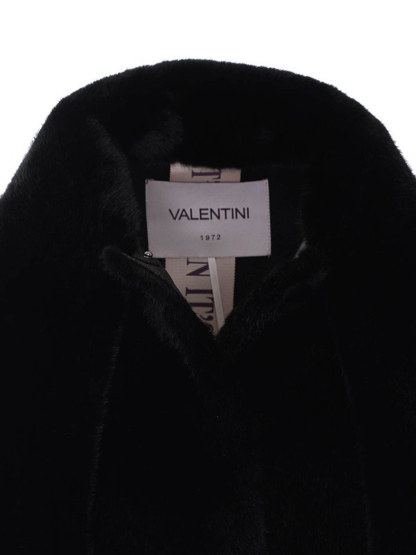 毛皮/ムートンコート - 黒 shop online: VALENTINI 1972