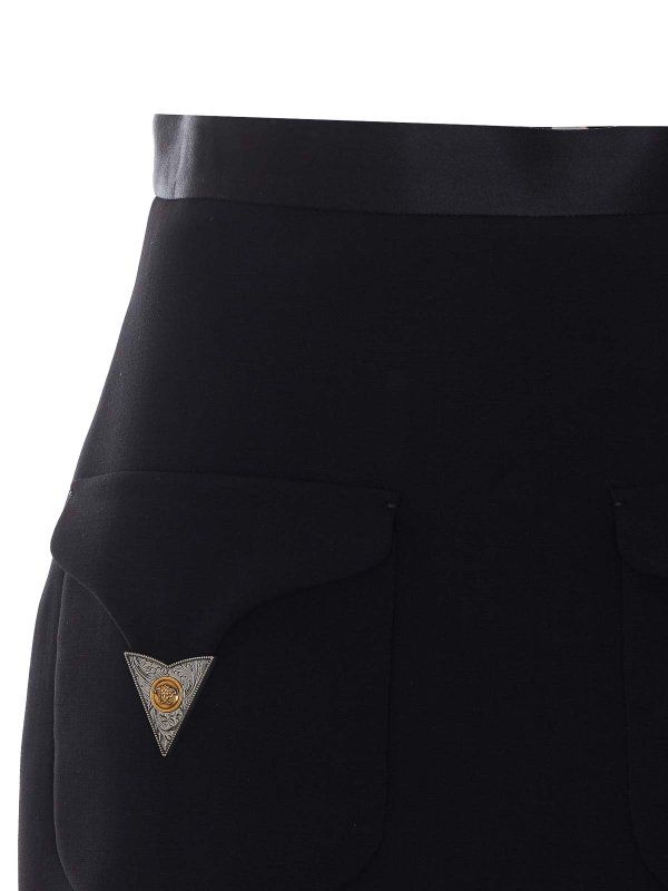 ミニスカート - 黒 shop online: VERSACE