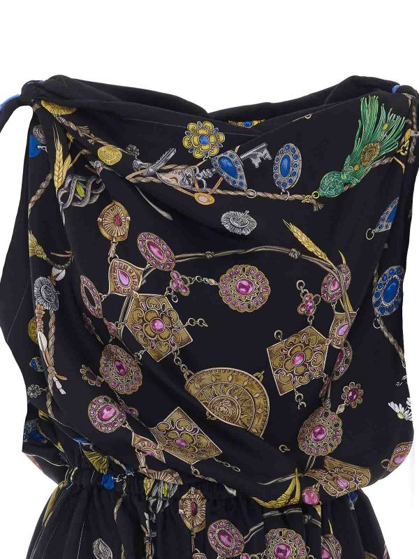 イブニングドレス - 黒 shop online: VERSACE