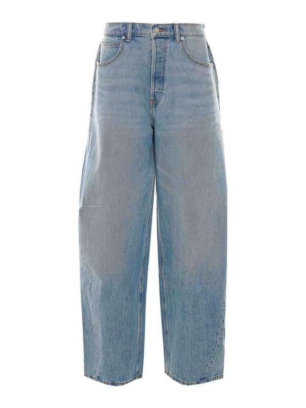 ALEXANDER WANG: Jeans Rectos - Vaqueros Rectos - Azul