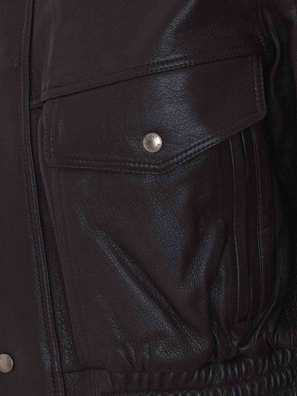 The Best Shops DUNST: leather jacket - Brown Leather Jacket