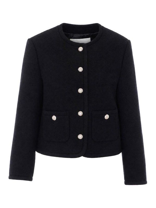 DUNST: Pull col rond - Pull Col Rond - Noir