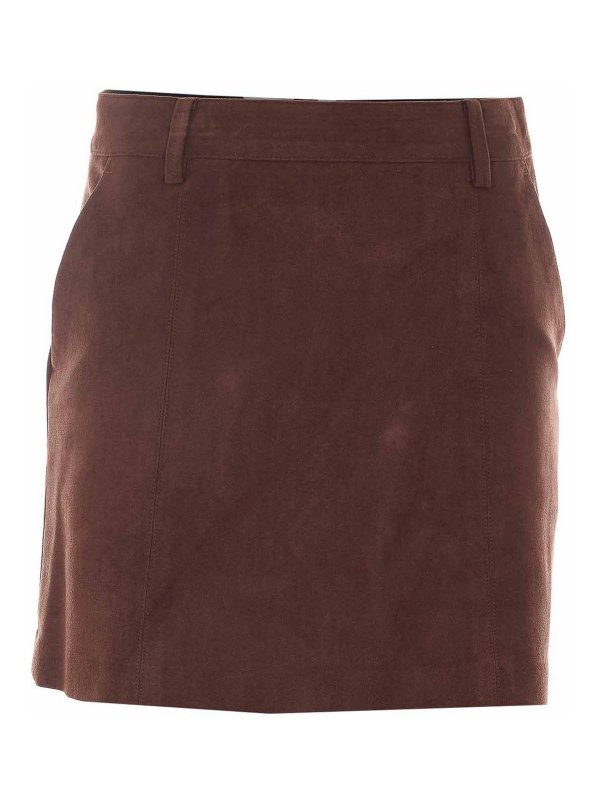 DUNST: Mini jupes - Mini Jupe - Marron
