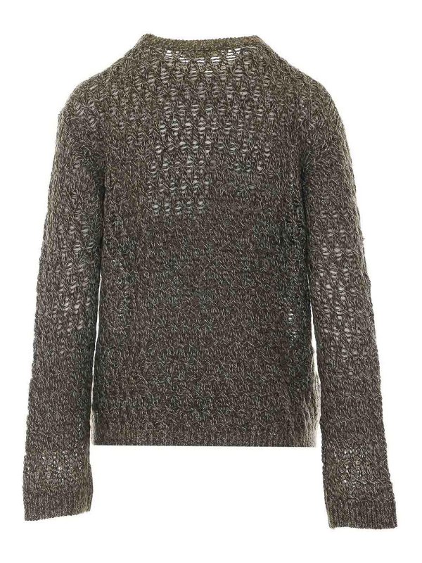 ELEH: Strickpullover mit Rundhalsausschnitt online - Rundhalspullover - Grün