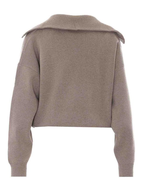 ELEH: Suéteres con cuello pico online - Suéter Cuello Redondo - Beis