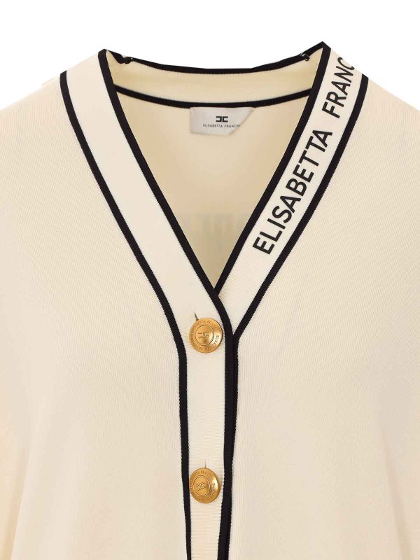 カーディガン - 白 shop online: ELISABETTA FRANCHI