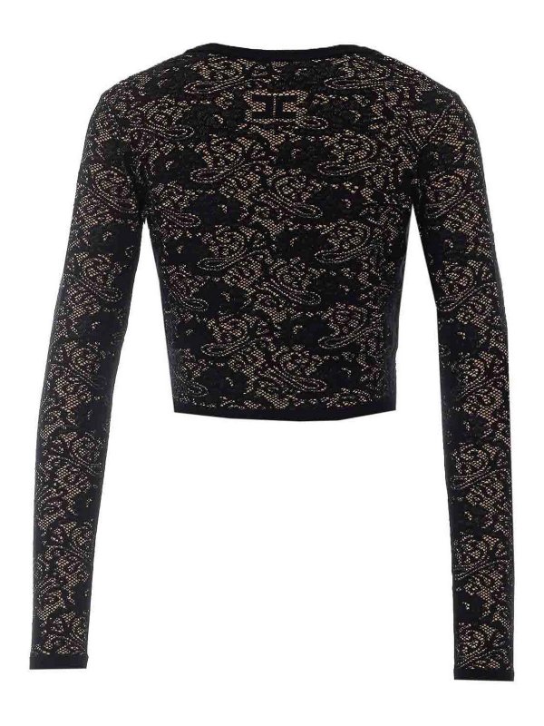 ELISABETTA FRANCHI: クルーネック online - クルーネック - 黒