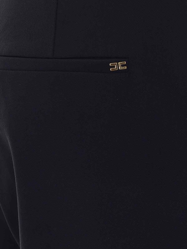 The Best Shops ELISABETTA FRANCHI: カジュアルトラウザー - カジュアルパンツ - 黒