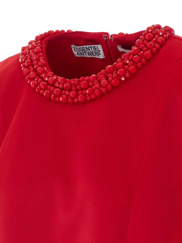 The Best Shops ESSENTIEL ANTWERP: クルーネック - クルーネック - 赤