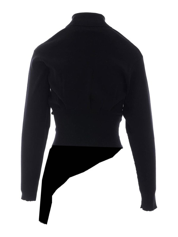LANVIN: crew necks online - Draped Sweater