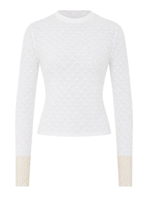 LANVIN: Tops y camisetas sin mangas - Top - Blanco
