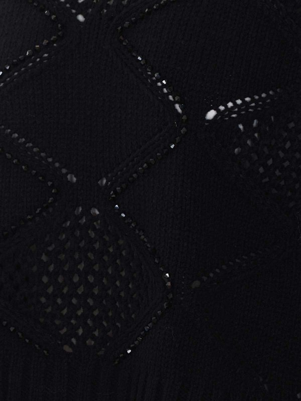 The Best Shops Liu Jo: Strickpullover mit Rundhalsausschnitt - Rundhalspullover - Schwarz